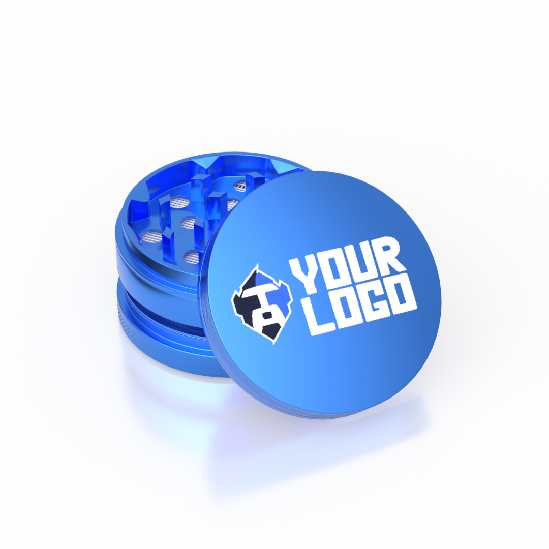 3-Part Zinc Grinder — Blue
