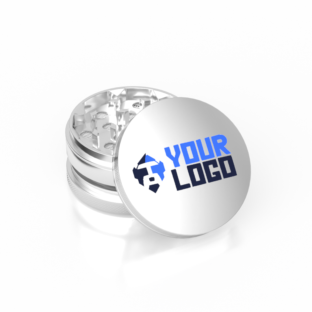 3-Part Zinc Grinder — Silver