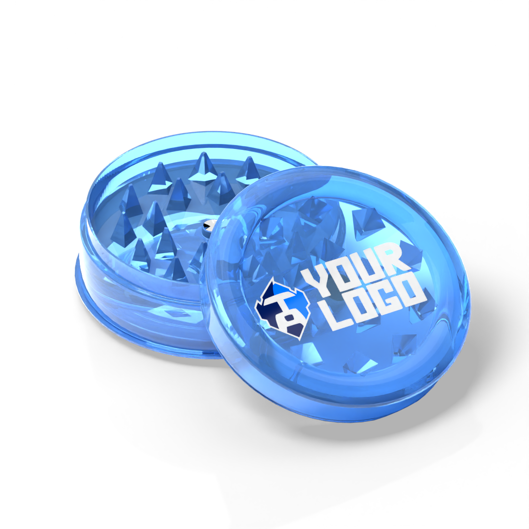 Plastic Grinder — Transparent Blue