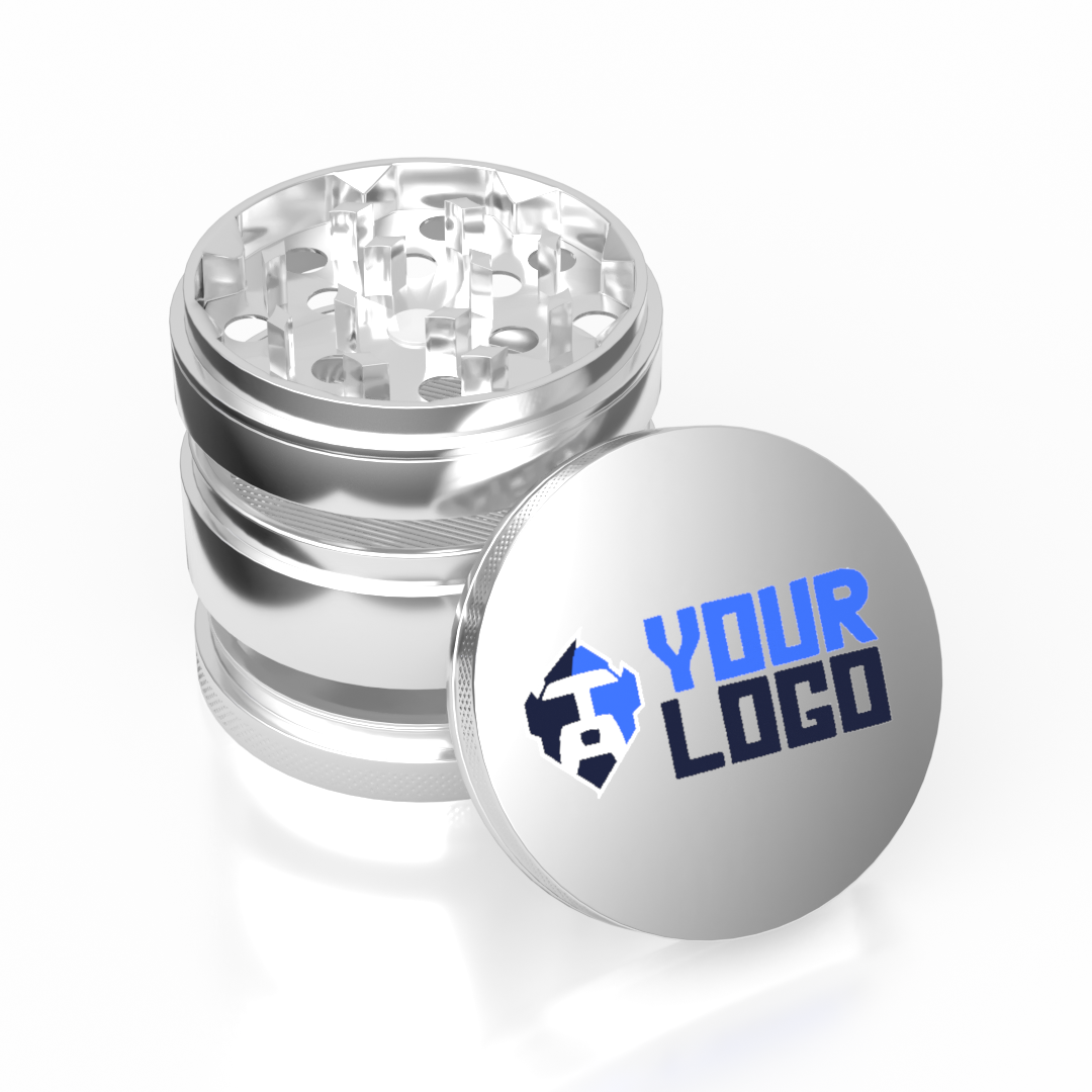 4-Part Aluminum Grinder — Silver