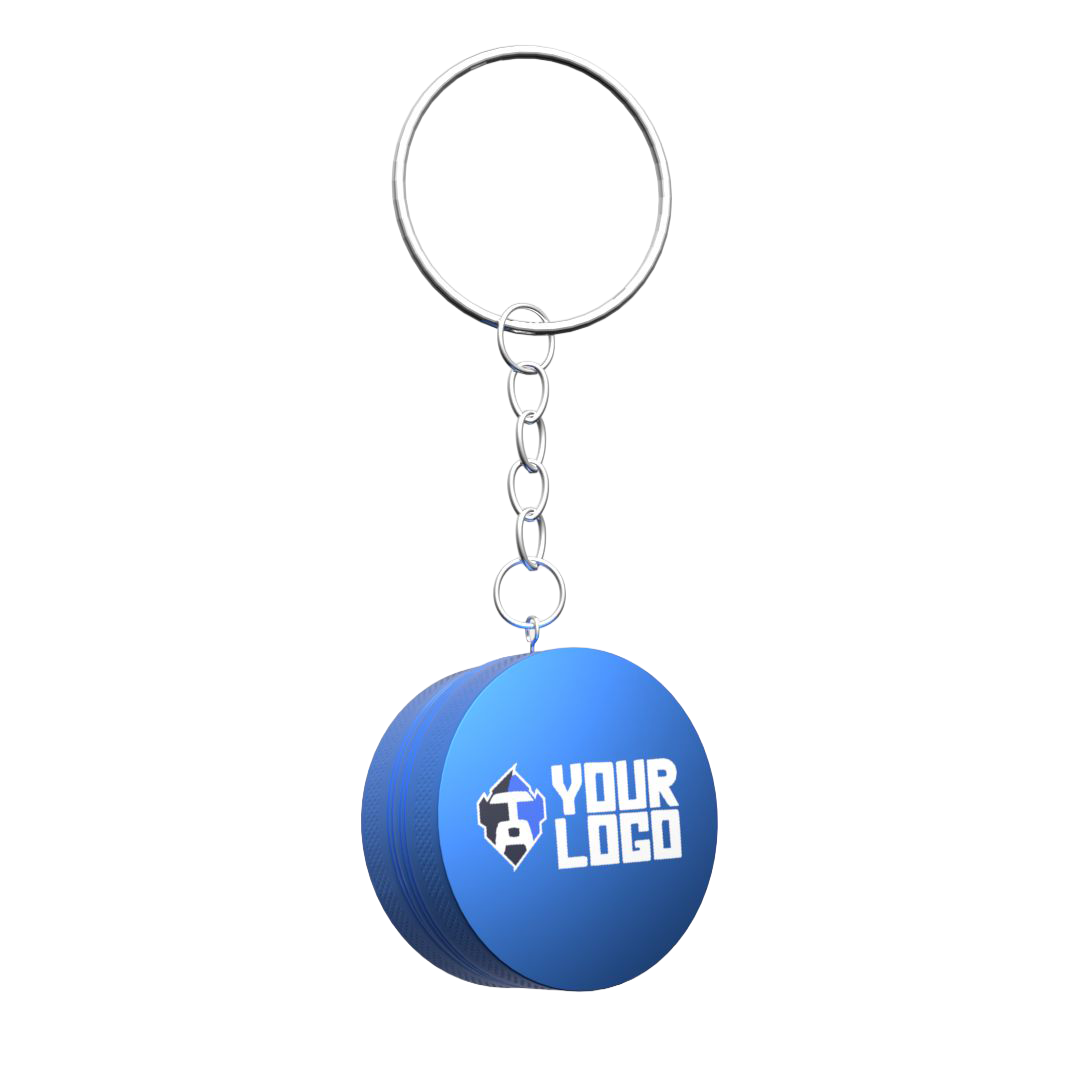 Zinc Keychain Grinder — Blue