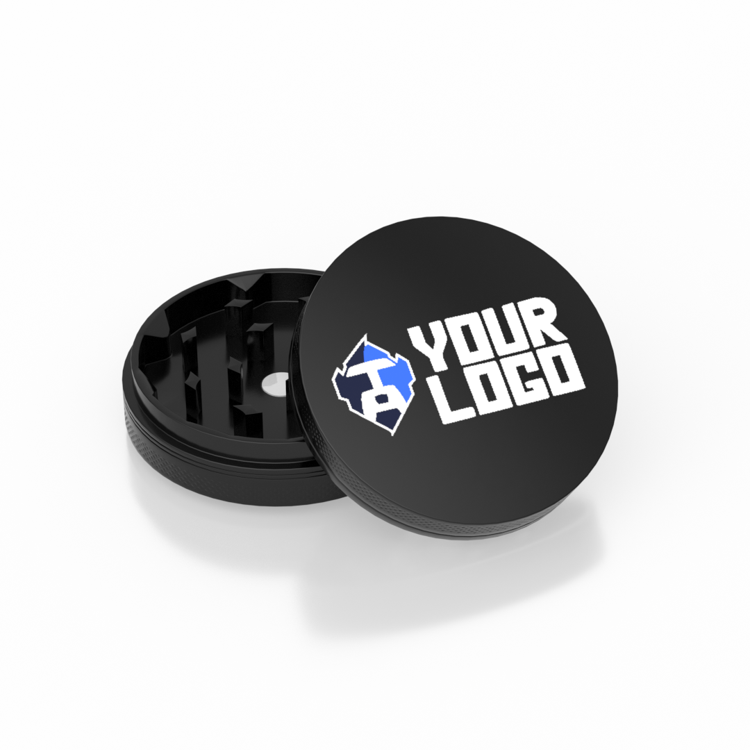 2-Part Aluminum Grinder — Black