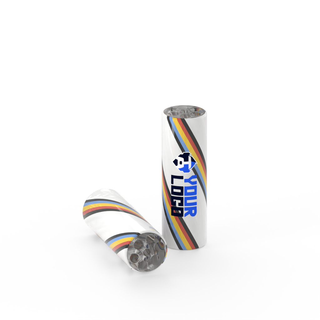 White Striped Glass Filter Tip thumbnail 2