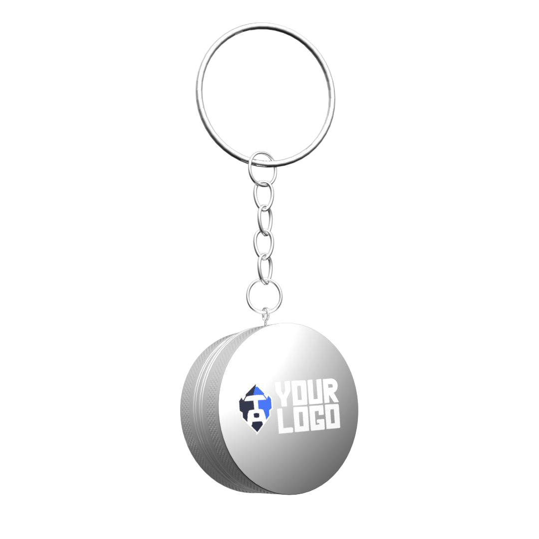 Zinc Keychain Grinder — Silver