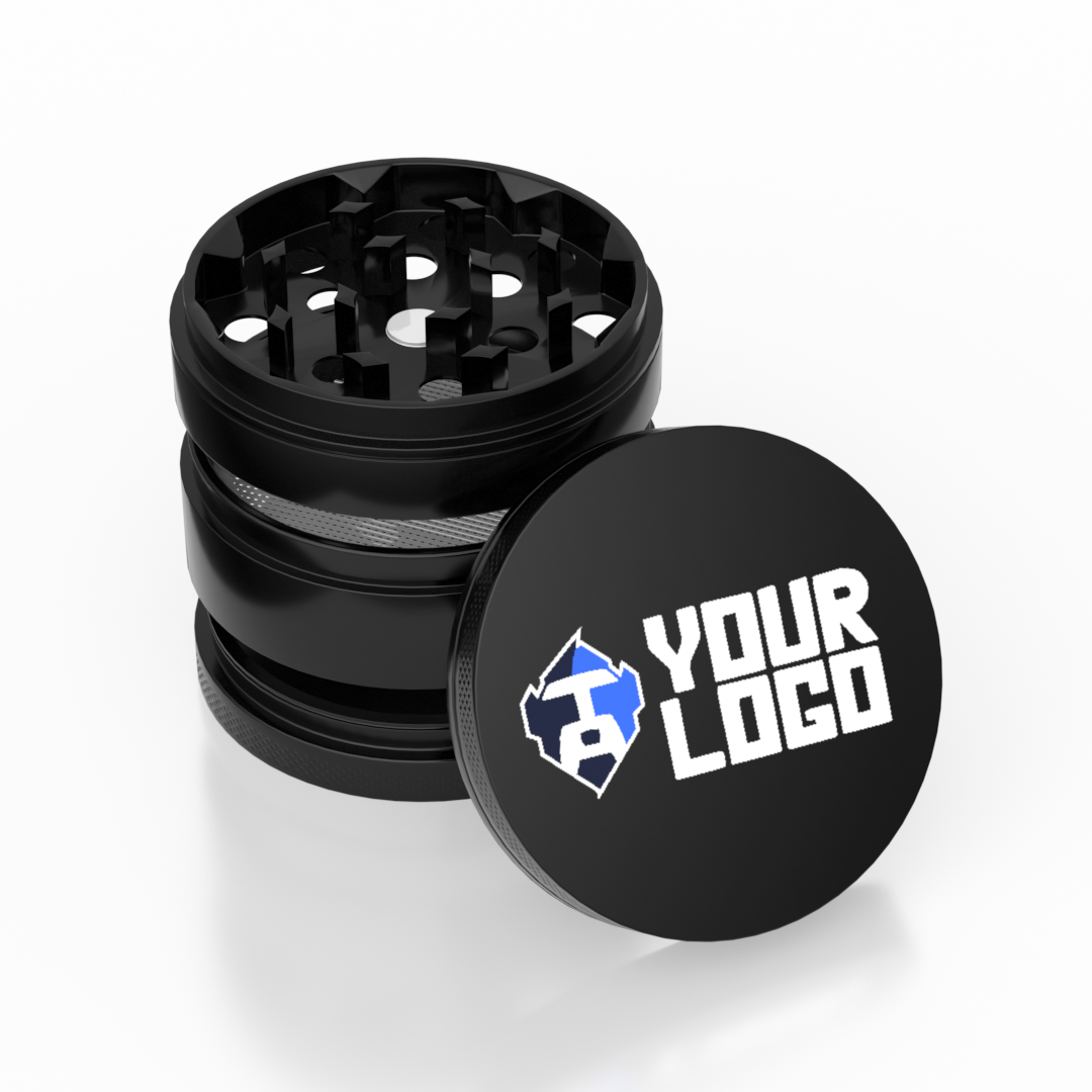 4-Part Aluminum Grinder — Black