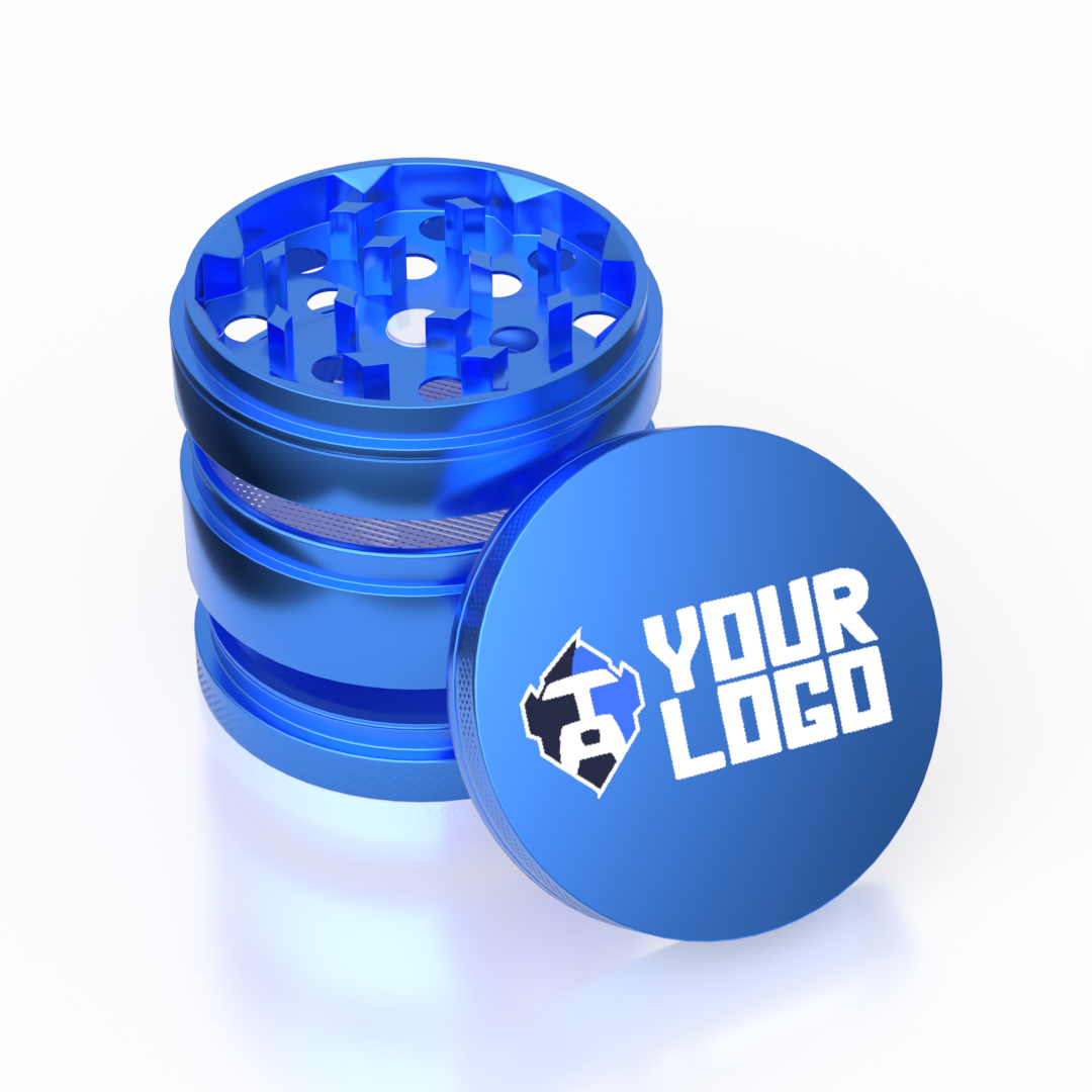 4-Part Aluminum Grinder — Blue