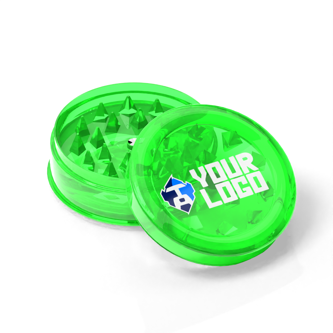Plastic Grinder — Transparent Green
