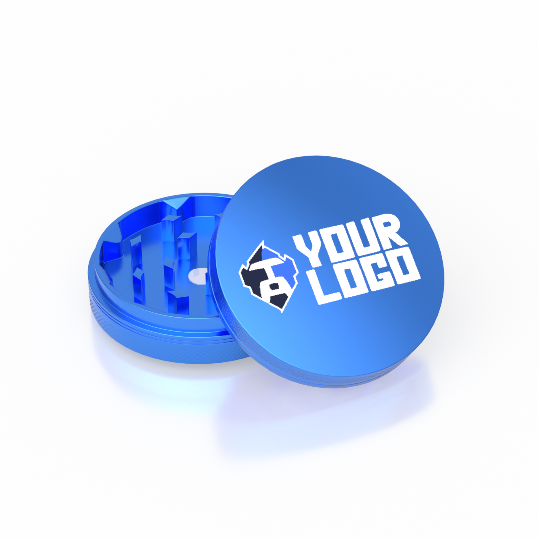 2-Part Aluminum Grinder — Blue